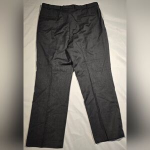 Stafford Men Pants 38x30 Gray Wool Blend Dress Pant